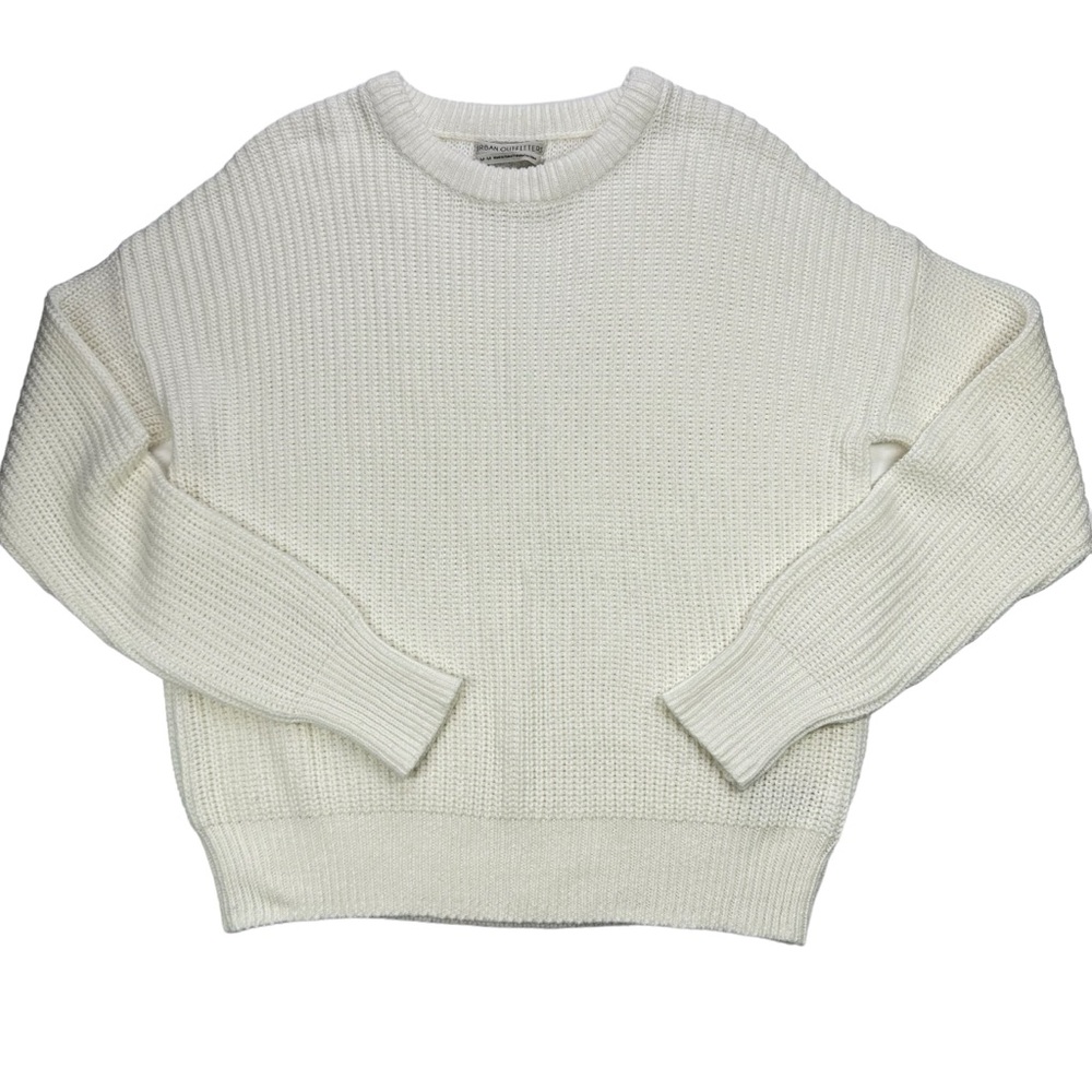 Urban Outfitters Cream Knit Crew Neck Sweater M